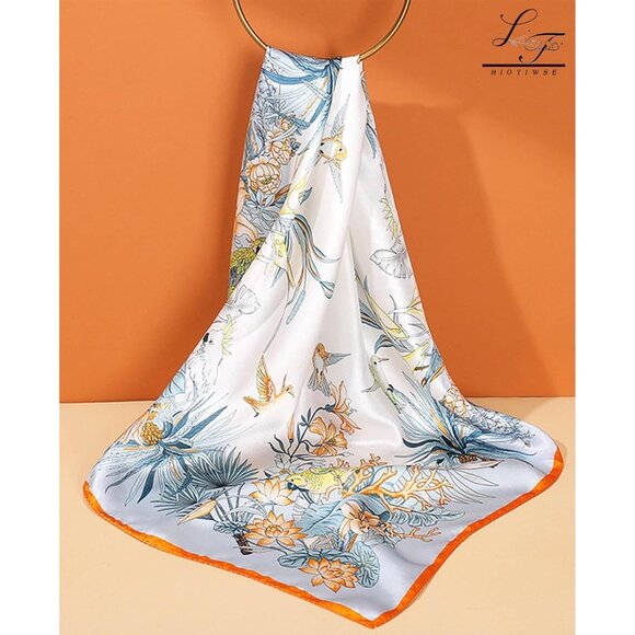 Satin Bandanas Head A30 Song Scarf Women Lightweight Silk Hair Wrap Sleep Scarf - Picture 2 of 6